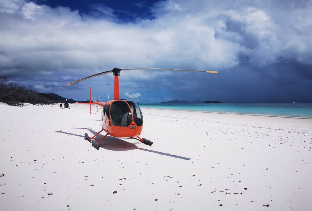 whitehaven beach hubschrauber