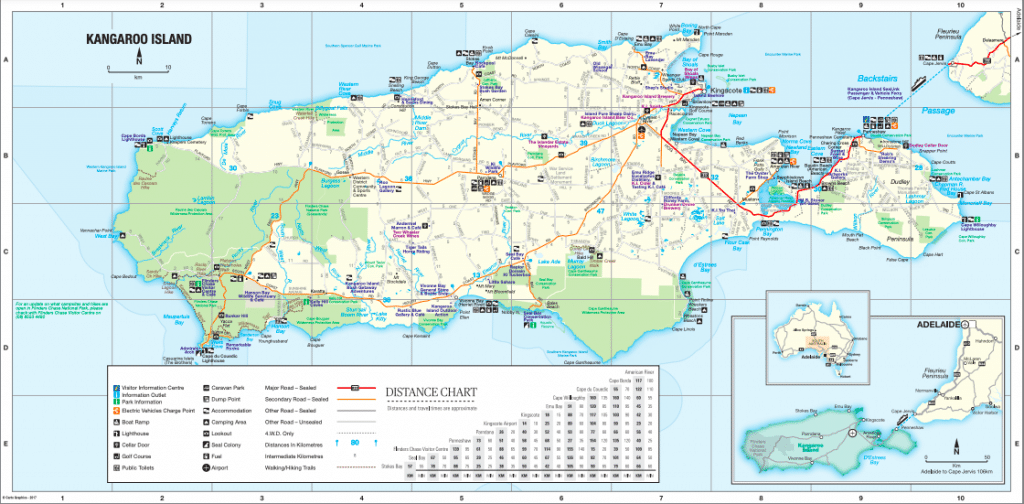 Kangaroo Island Map