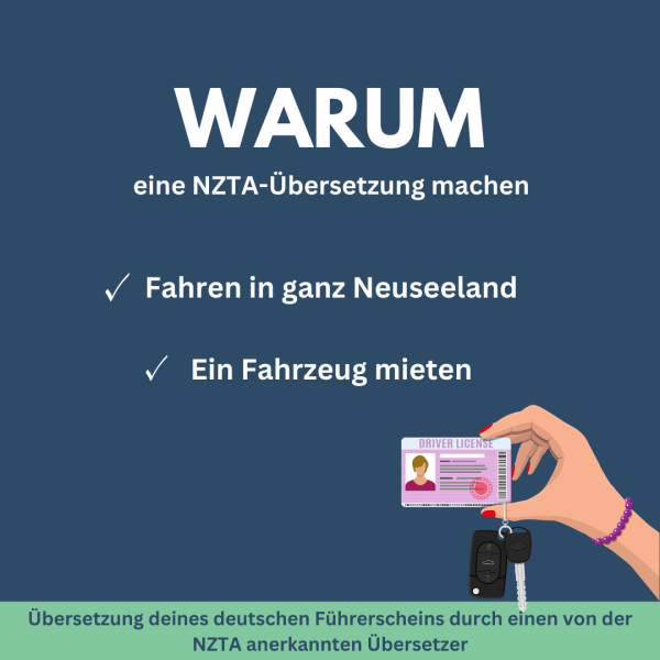 NZTA-Übersetzung – Ihr deutscher Führerschein übersetzt für Neuseeland – Bild 4