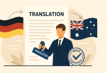 Übersetzungen von Dokumenten für Australien (NAATI-zertifiziert)
