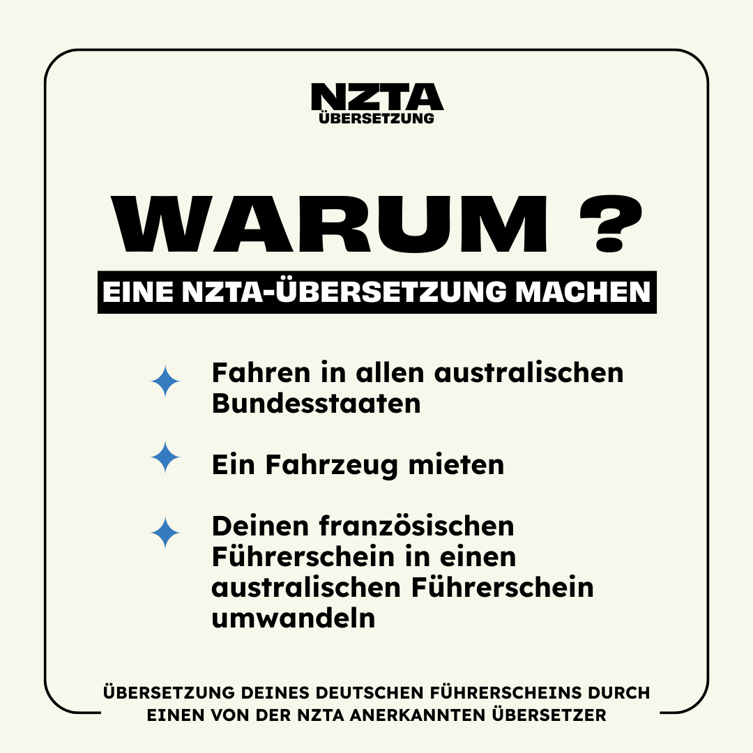 NZTA-Übersetzung – Ihr deutscher Führerschein übersetzt für Neuseeland – Bild 4